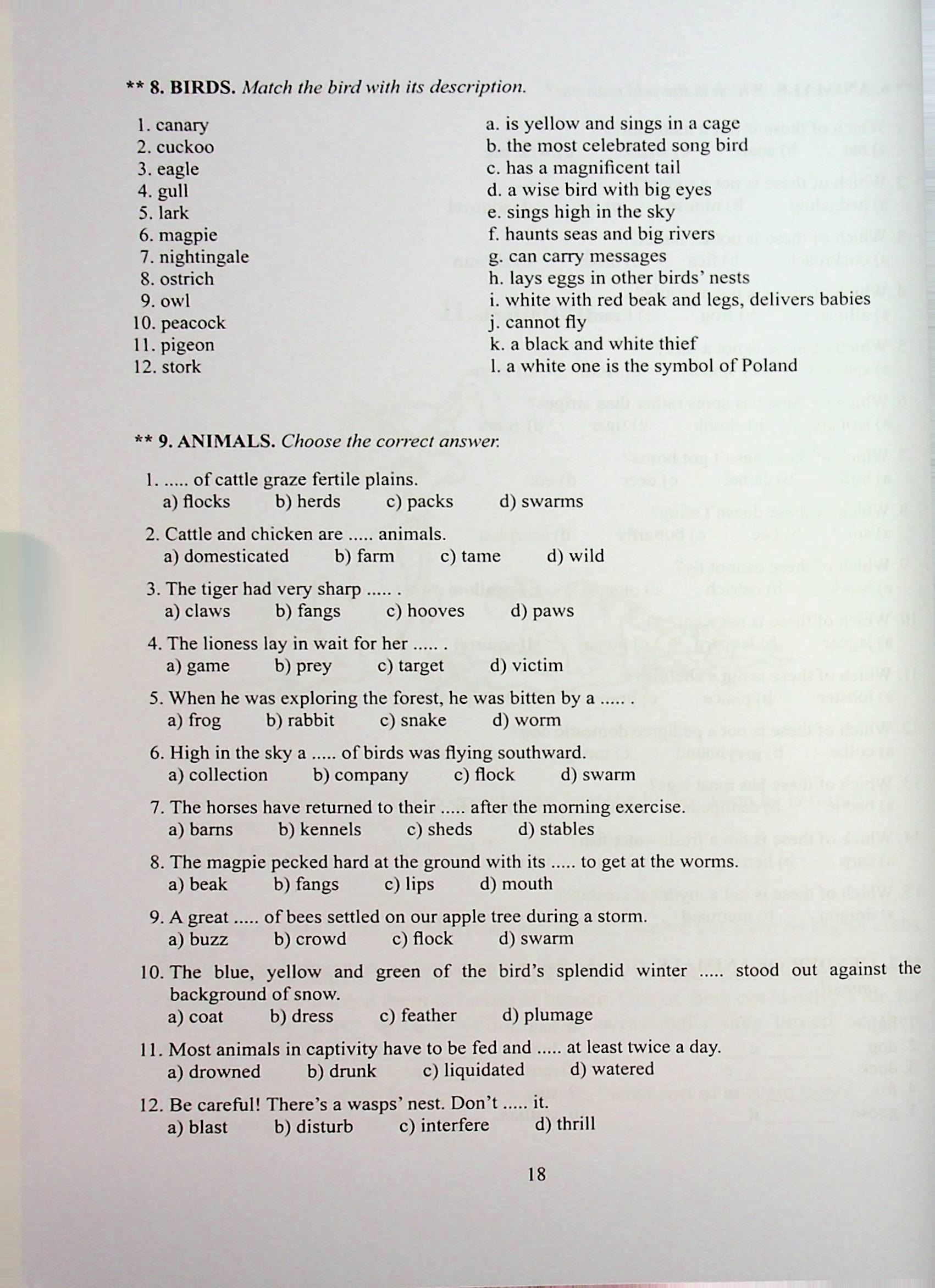 Тематичні тести з англійської мови. Tests in English. Thematic Vocabulary. Intermediate and advanced Level — фото 16
