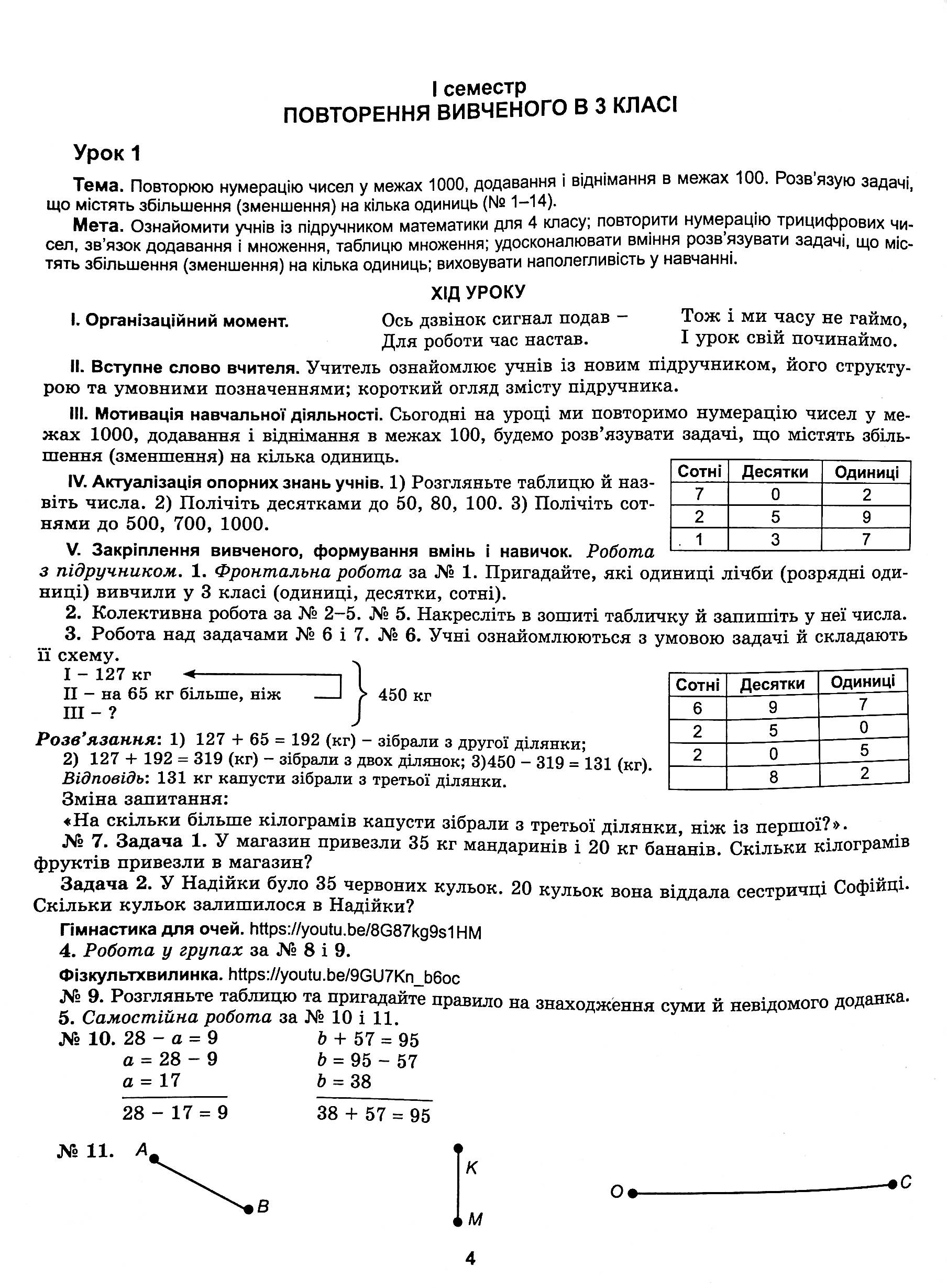 Математика. 4 клас. Конспекти уроків математики — фото 7