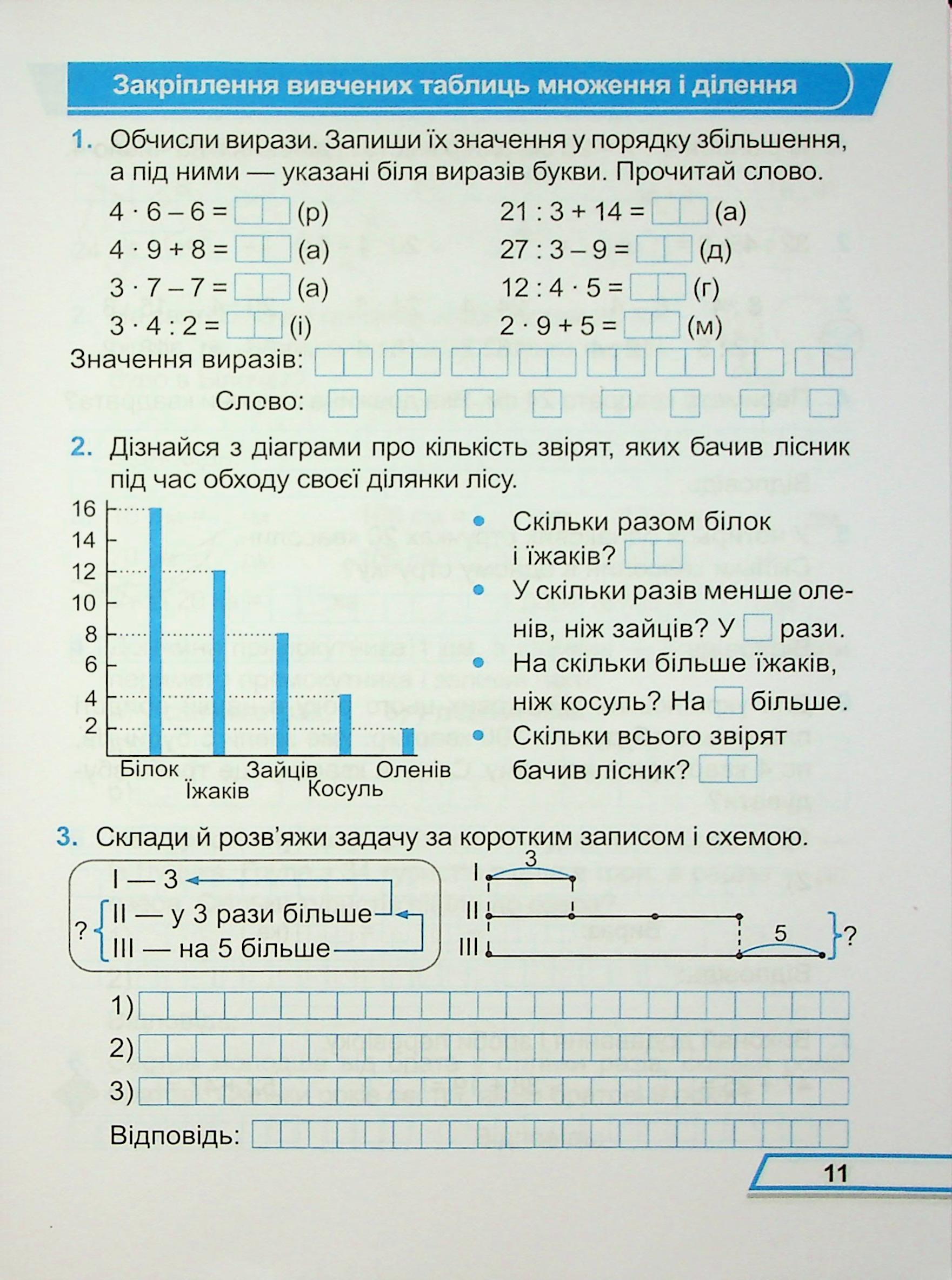 Математика. Робочий рошит. 3 клас. Частина 1 — фото 11