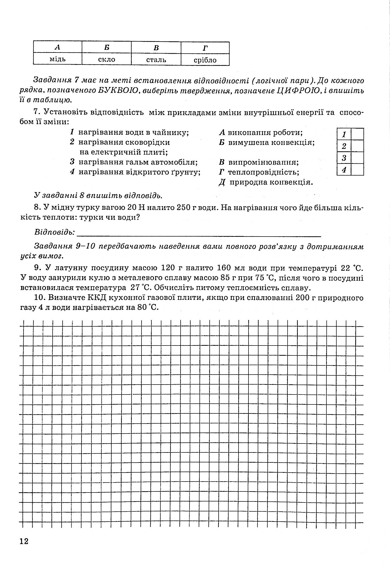 Контрольні роботи з фізики. 8 клас — фото 12
