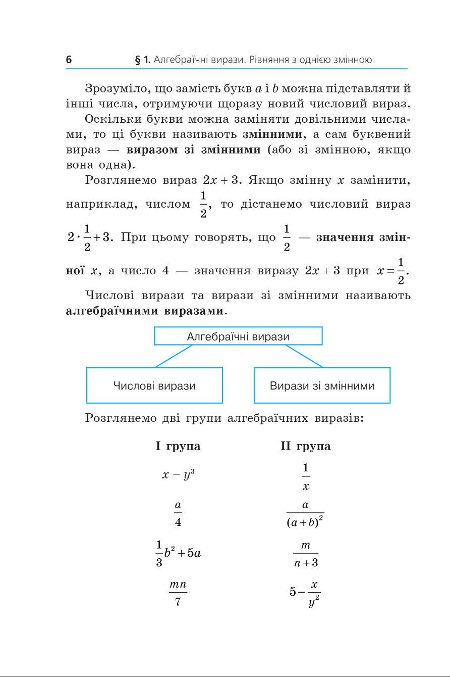 [object Object] «Алгебра. Підручник для 7 класу», авторів Аркадій Мерзляк, Михайло Якір - фото №5 - мініатюра