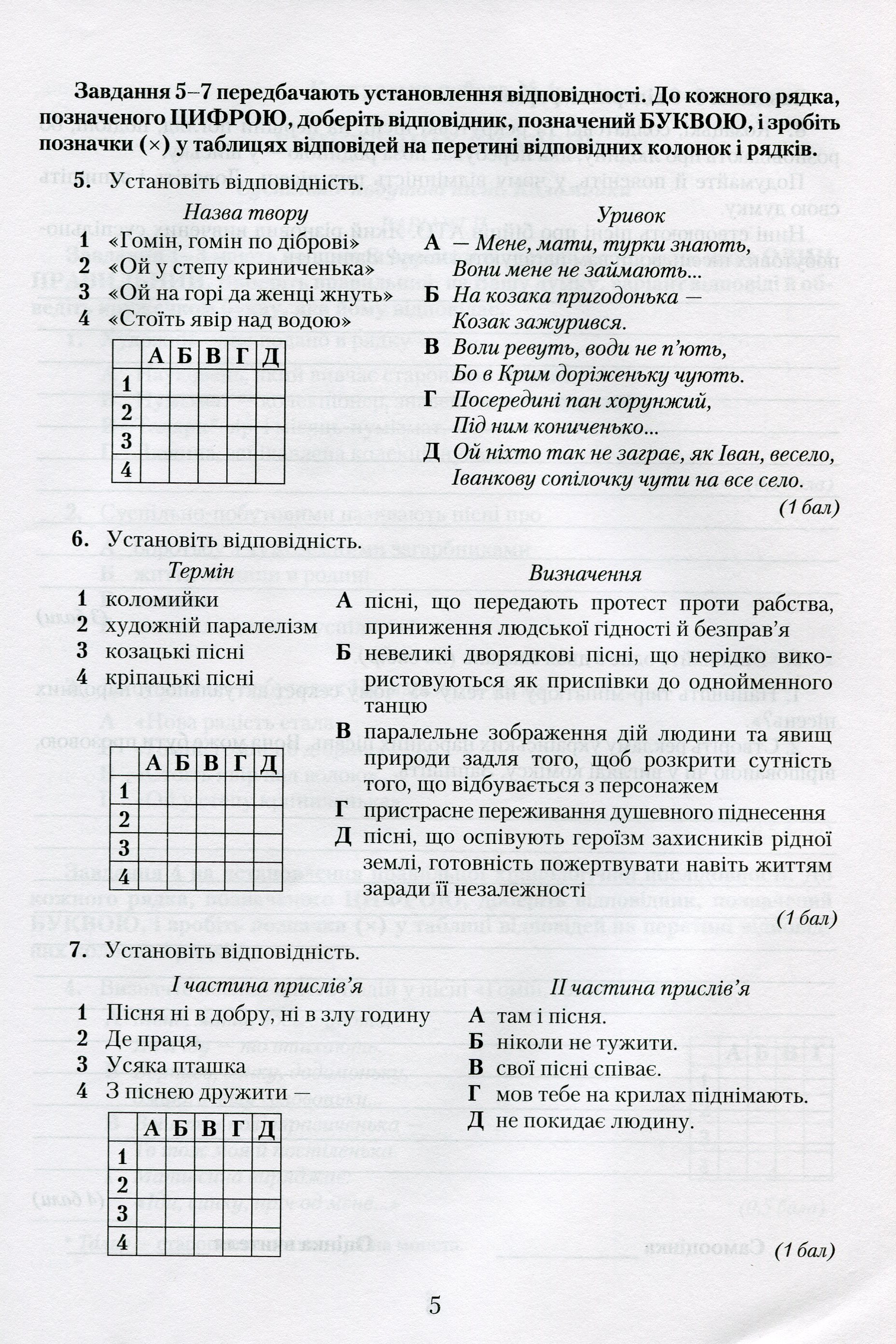 [object Object] «Українська література. Зошит для контрольних робіт. 7 клас», авторів Василий Пахаренко, Людмила Вдовенко - фото №3 - мініатюра
