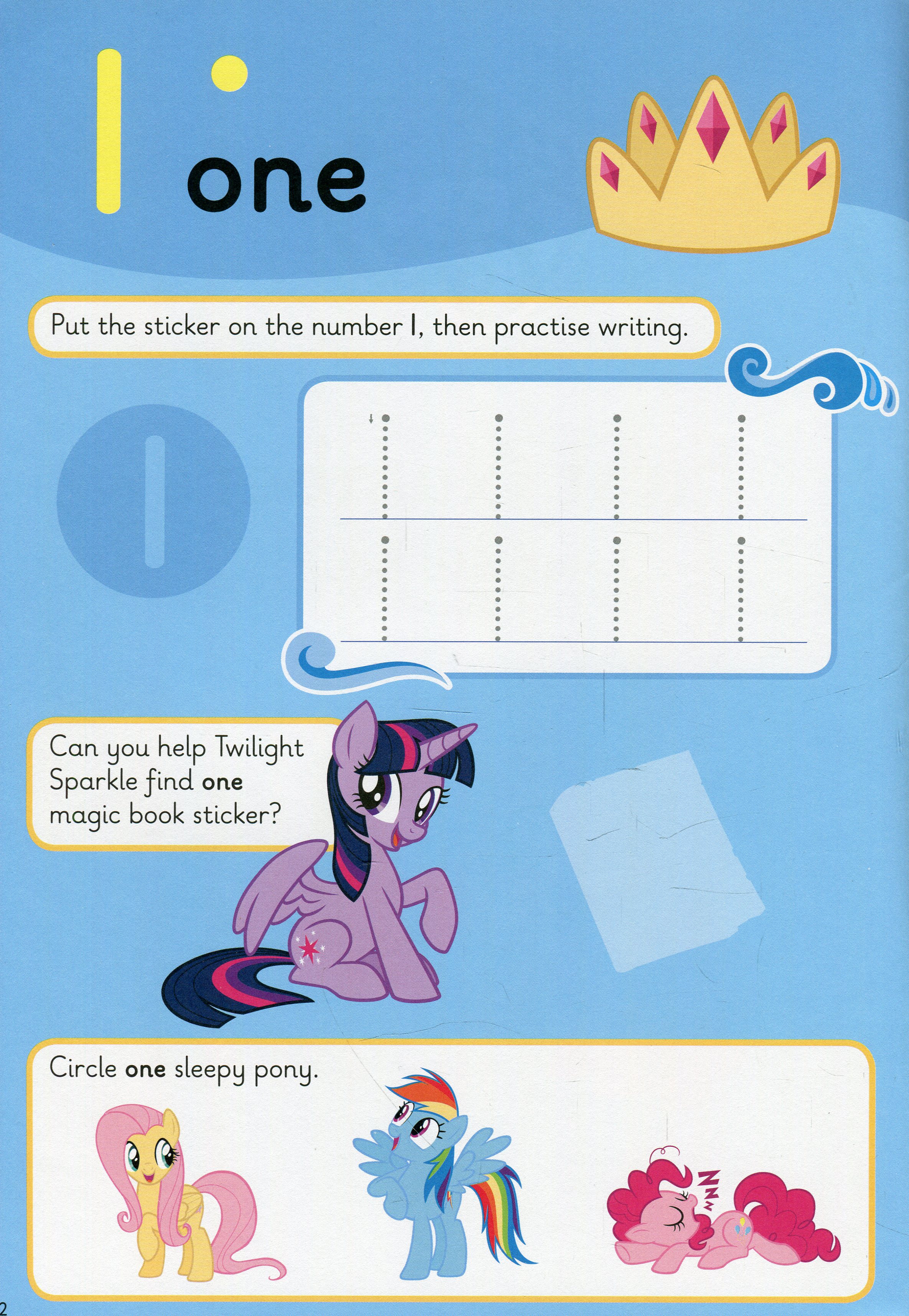 [object Object] «My Little Pony. First Numbers Activity Book with Stickers» - фото №2 - миниатюра