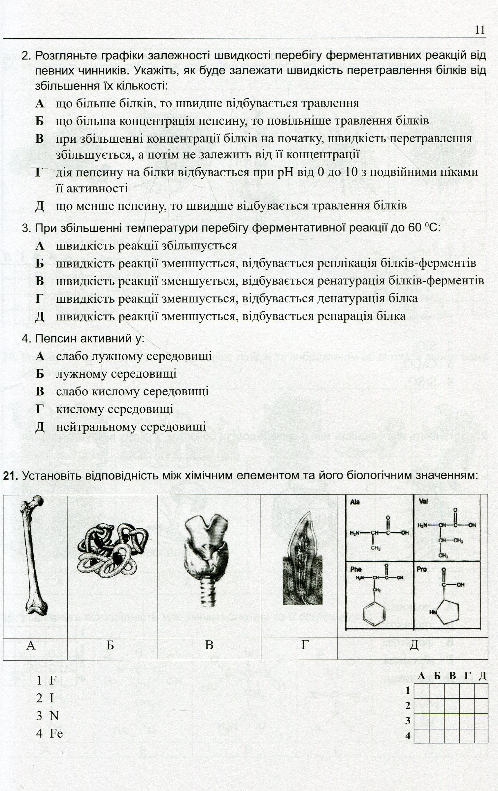 Готуємося до зовнішнього незалежного оцінювання. Збірник графічних тестових завдань з біології — фото 11