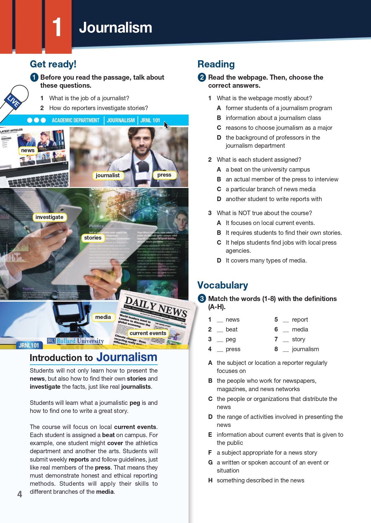 [object Object] «Career Paths. Journalism. Student's Book (with Digibooks App)», авторів Чарльз Мур, Дженні Дулі - фото №3 - мініатюра