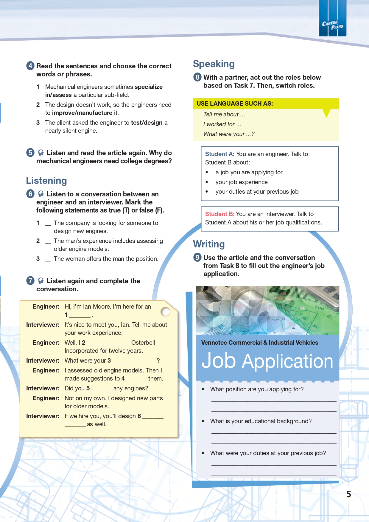 [object Object] «Career Paths. Mechanical Engineering. Student's Book (with Digibooks App)», авторів Вірджинія Еванс, Дженні Дулі - фото №4 - мініатюра
