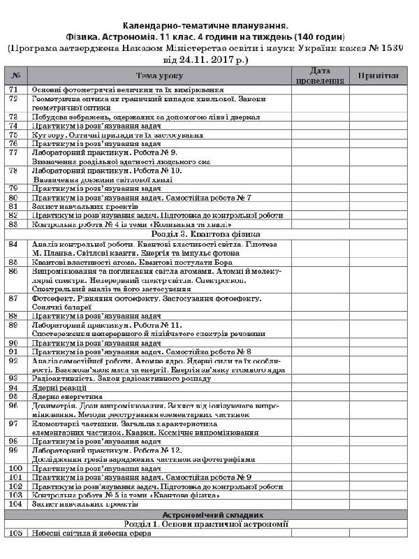 [object Object] «Фізика. Астрономія. 11 клас. ІІ семестр. Рівень стандарту», авторів Олена Євлахова, Марина Бондаренко - фото №2 - мініатюра