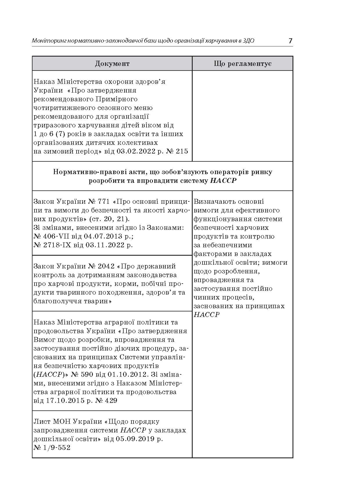 [object Object] «Організація харчування дітей у закладах дошкільної освіти (за системою НАССР)», автор Н. Юрченко - фото №5 - мініатюра