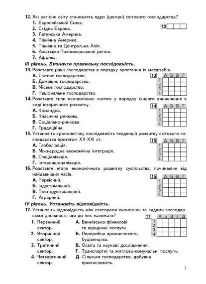 [object Object] «Економічна та соціальна географія України. Підсумкові контрольні роботи з географії. 9 клас. Додаток до практикуму», авторів Сергій Коберник, Роман Коваленко - фото №4 - мініатюра