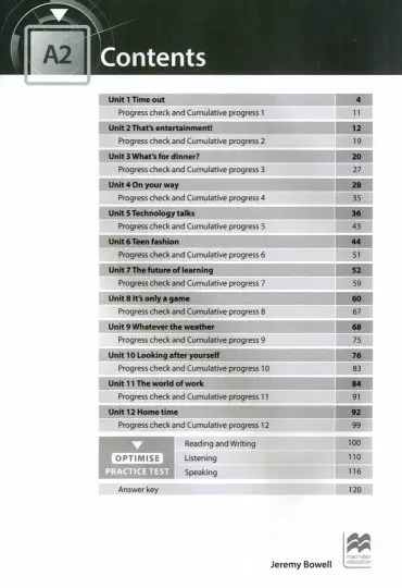 [object Object] «Optimise A2  Workbook with key and Digital Workbook», автор Джеремі Боуел - фото №2 - мініатюра