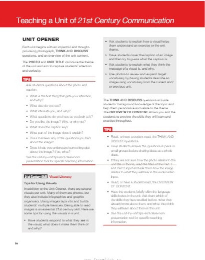 [object Object] «21st Century Communication 3. Listening, Speaking and Critical Thinking. Teacher's Book», автор Лінн Бонестіл - фото №2 - мініатюра