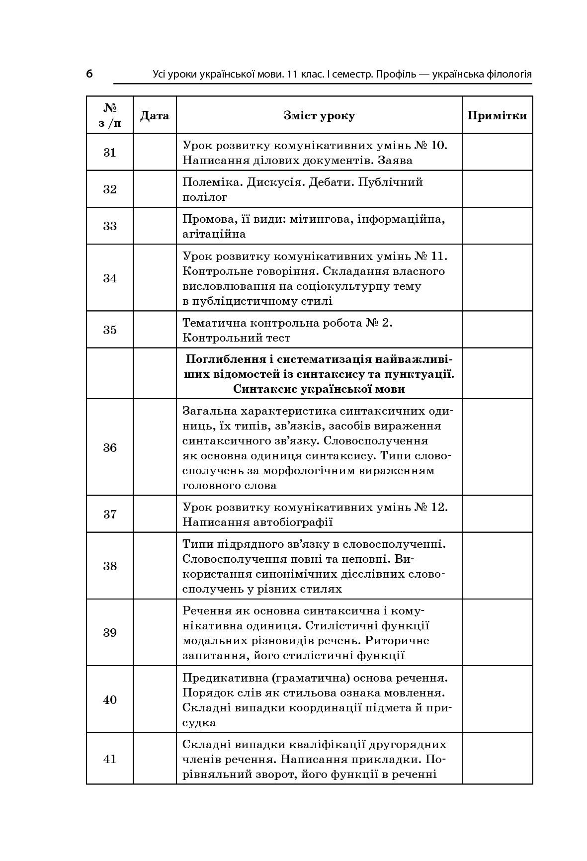 [object Object] «Усі уроки української мови. 11 клас. І семестр. Профіль — українська філологія», автор О. Слюніна - фото №5 - мініатюра